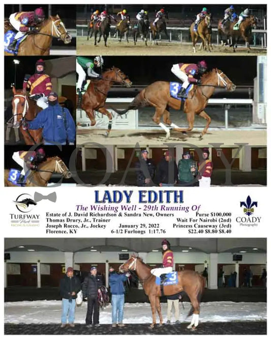Lady Edith - The Wishing Well 29Th Running Of 01-29-22 R05 Tp Turfway Park