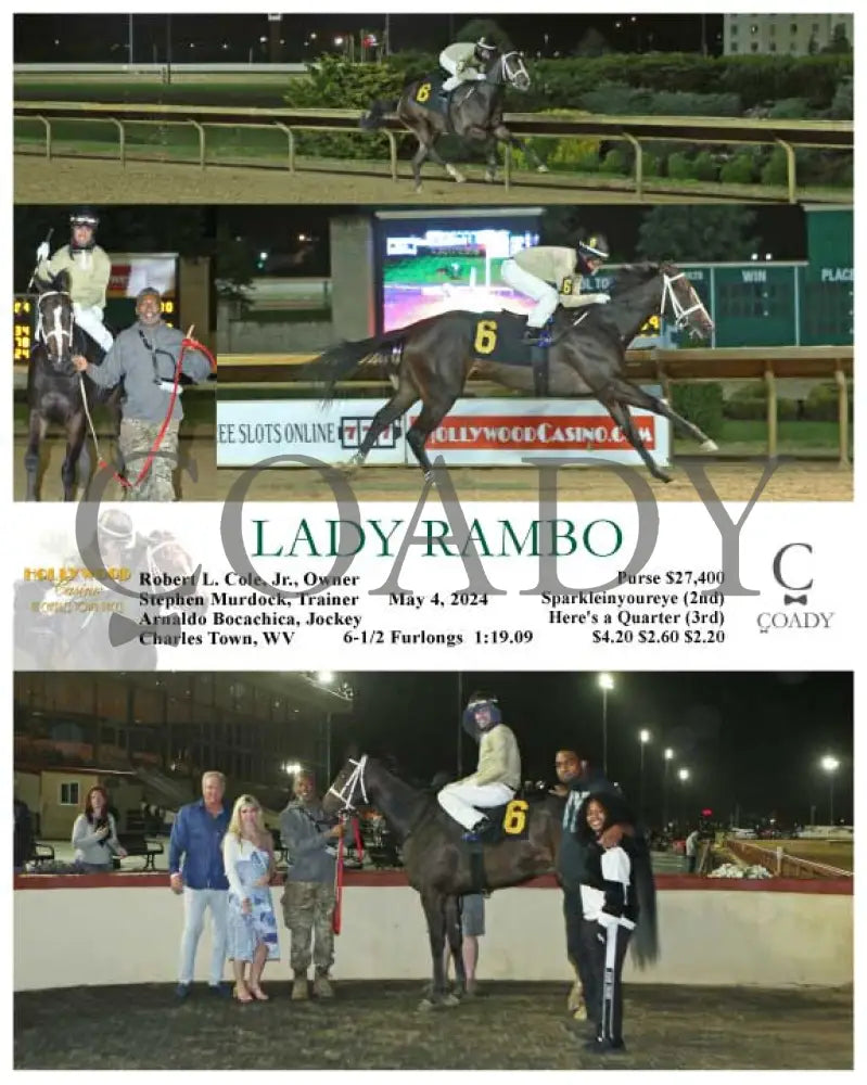 Lady Rambo - 05-04-24 R04 Ct Hollywood Casino At Charles Town Races