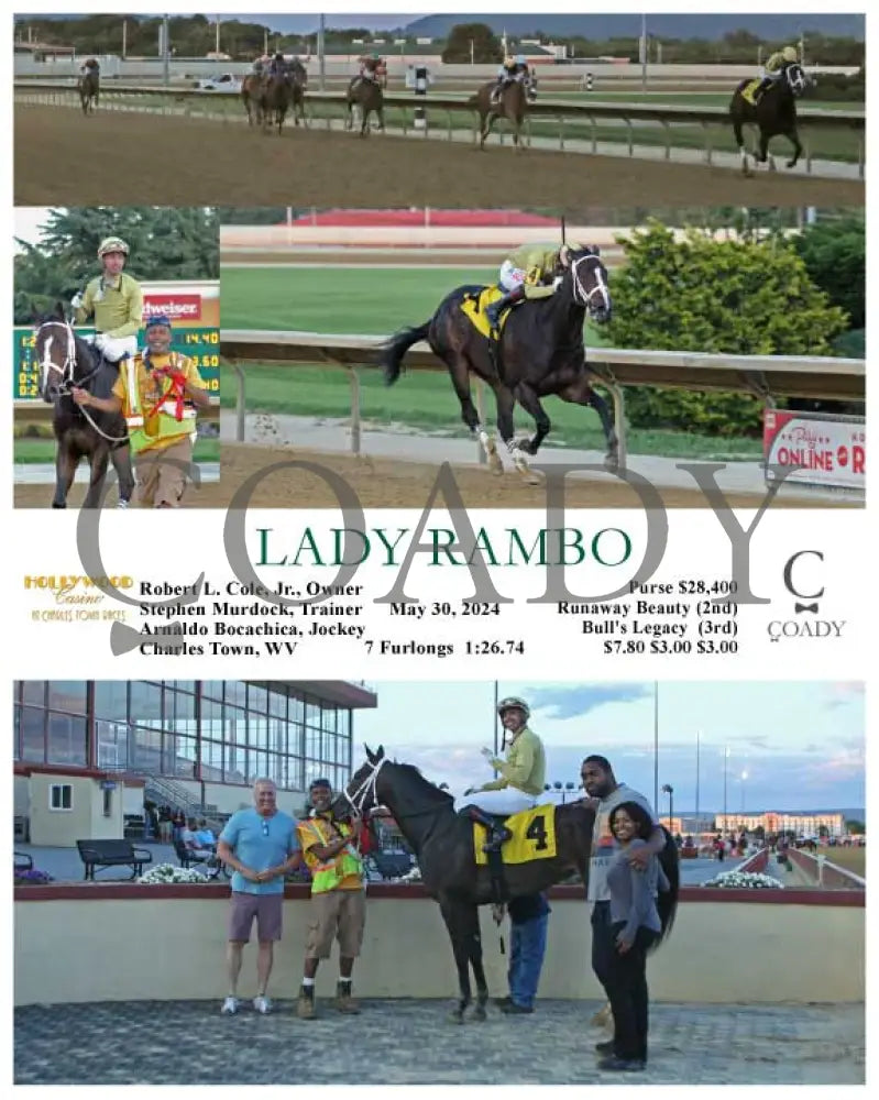 Lady Rambo - 05-30-24 R03 Ct Hollywood Casino At Charles Town Races