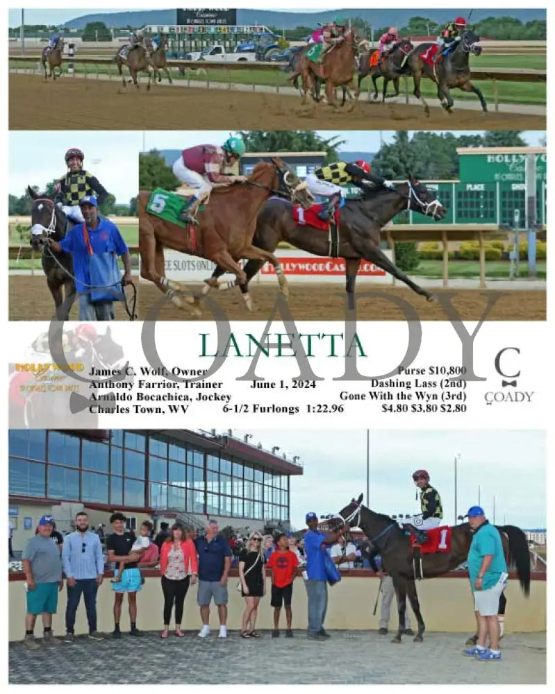 Lanetta - 06-01-24 R01 Ct Hollywood Casino At Charles Town Races