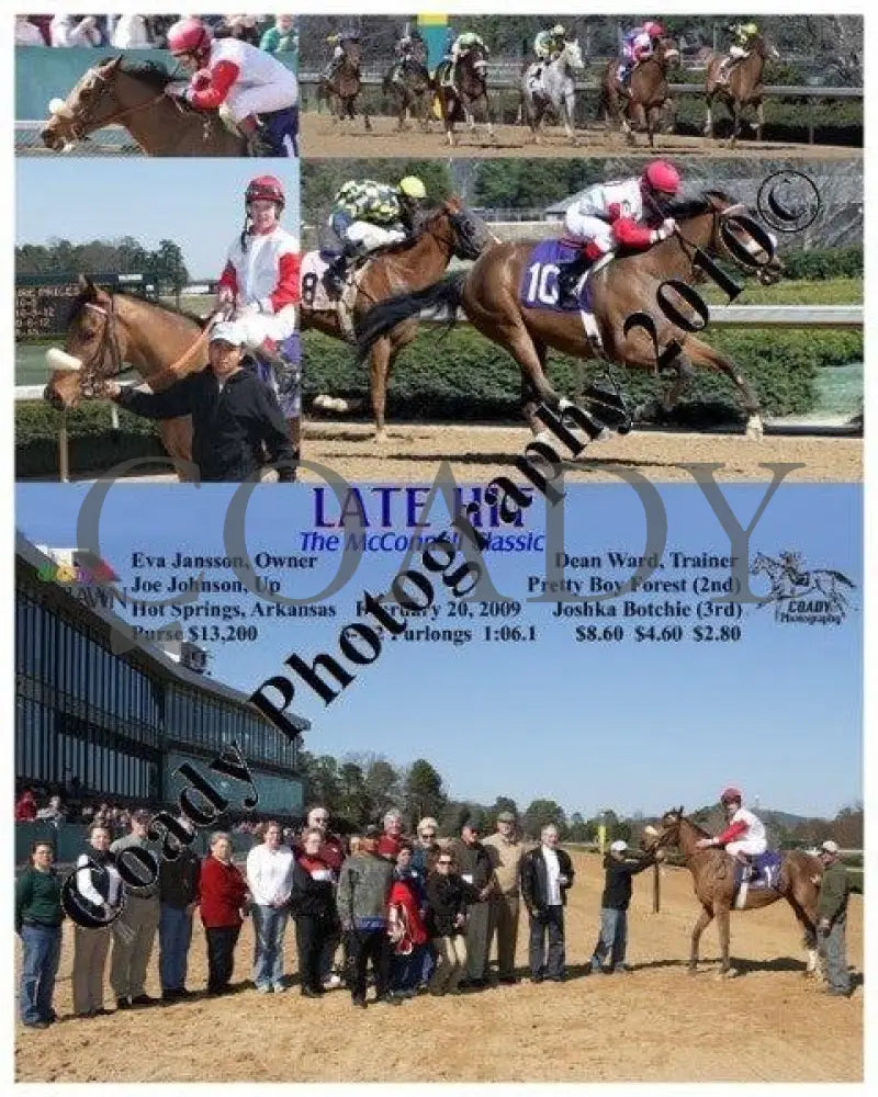 Late Hit - The Mcconnell Classic 2 20 2009 Oaklawn Park