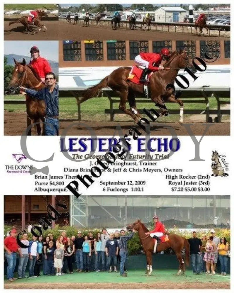 Lester S Echo - The George Maloof Futurity Trial Downs At Albuquerque