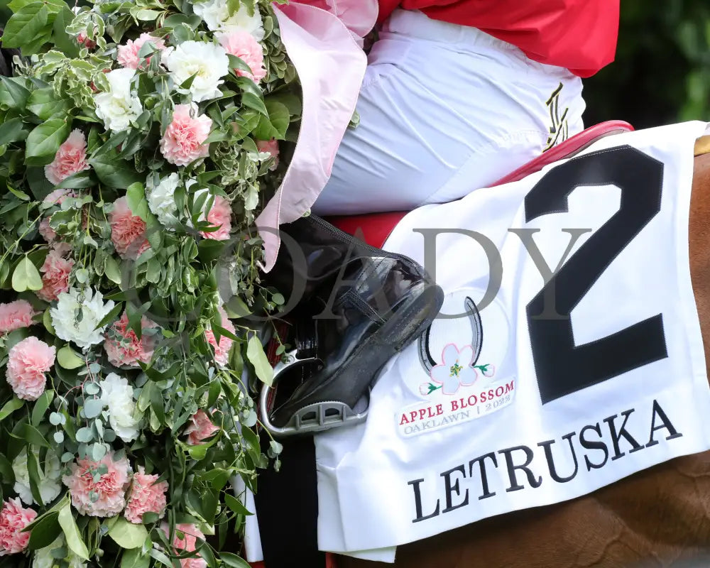 Letruska - The Apple Blossom G1 58Th Running 04-23-22 R05 Op Saddle Towel 01 Oaklawn Park