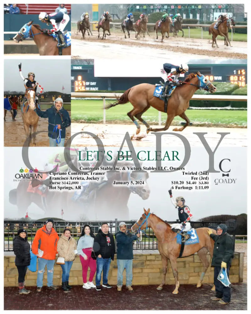 Let’s Be Clear - 01-05-24 R08 Op Oaklawn Park