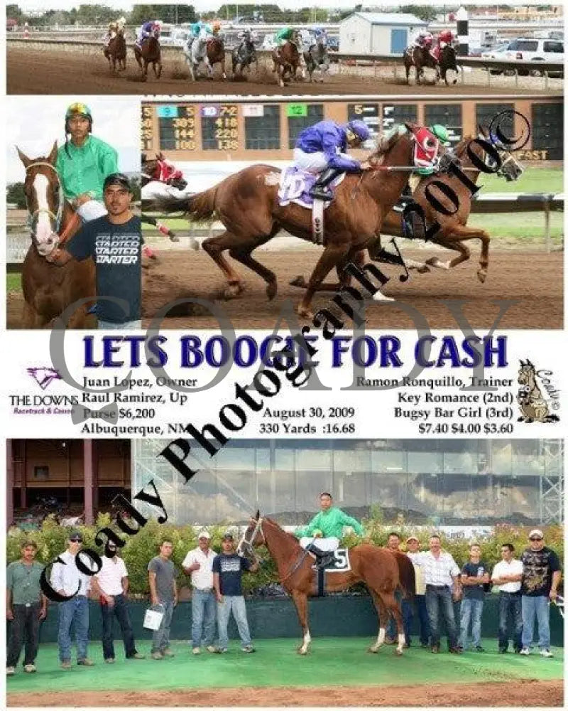Lets Boogie For Cash - 8 30 2009 Downs At Albuquerque