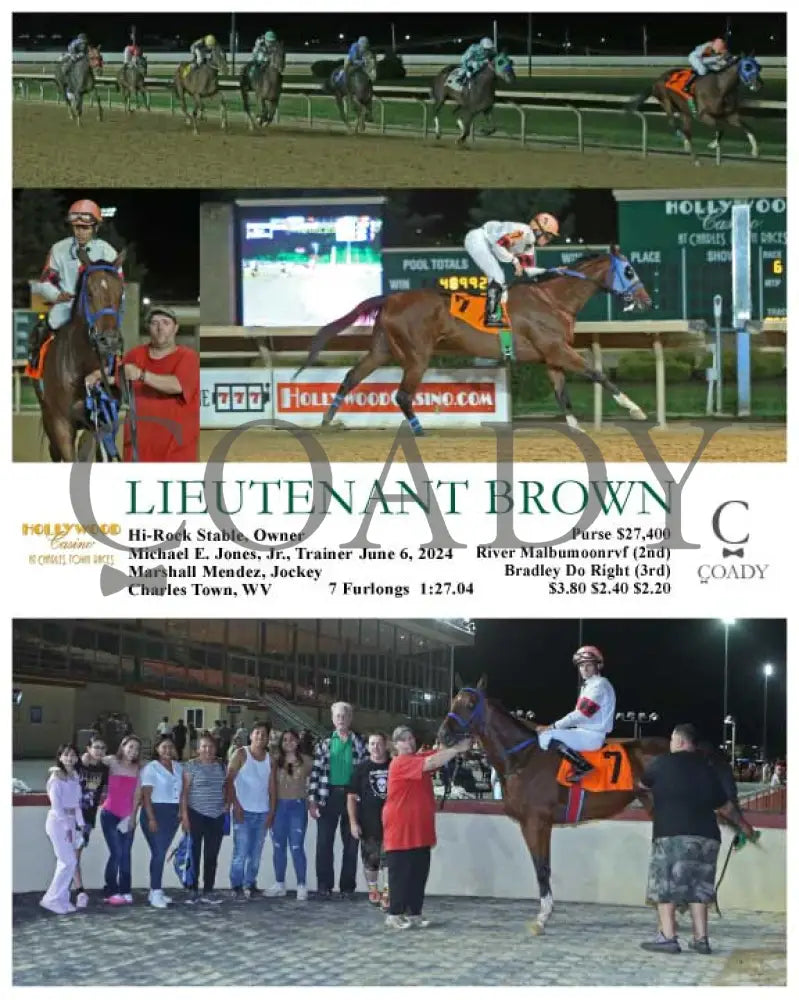 Lieutenant Brown - 06-06-24 R06 Ct Hollywood Casino At Charles Town Races