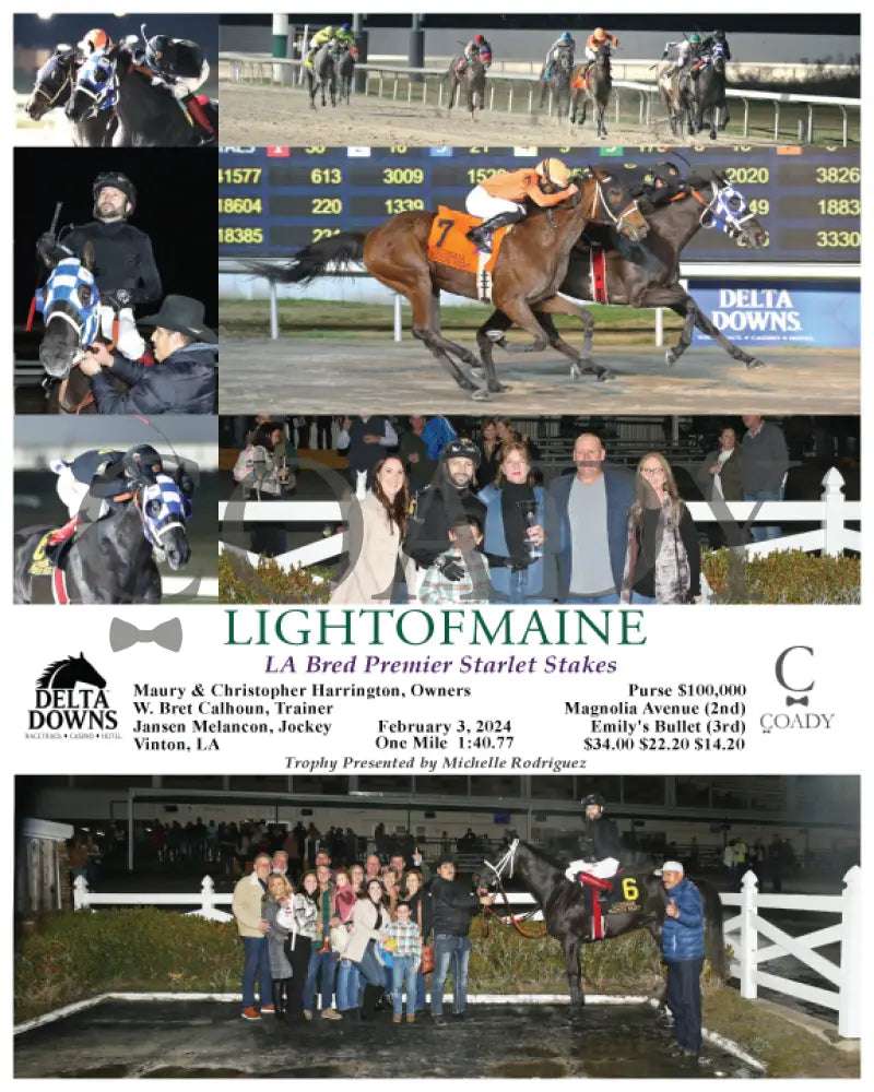 Lightofmaine - La Bred Premier Starlet Stakes 02 - 03 - 24 R08 Ded Delta Downs