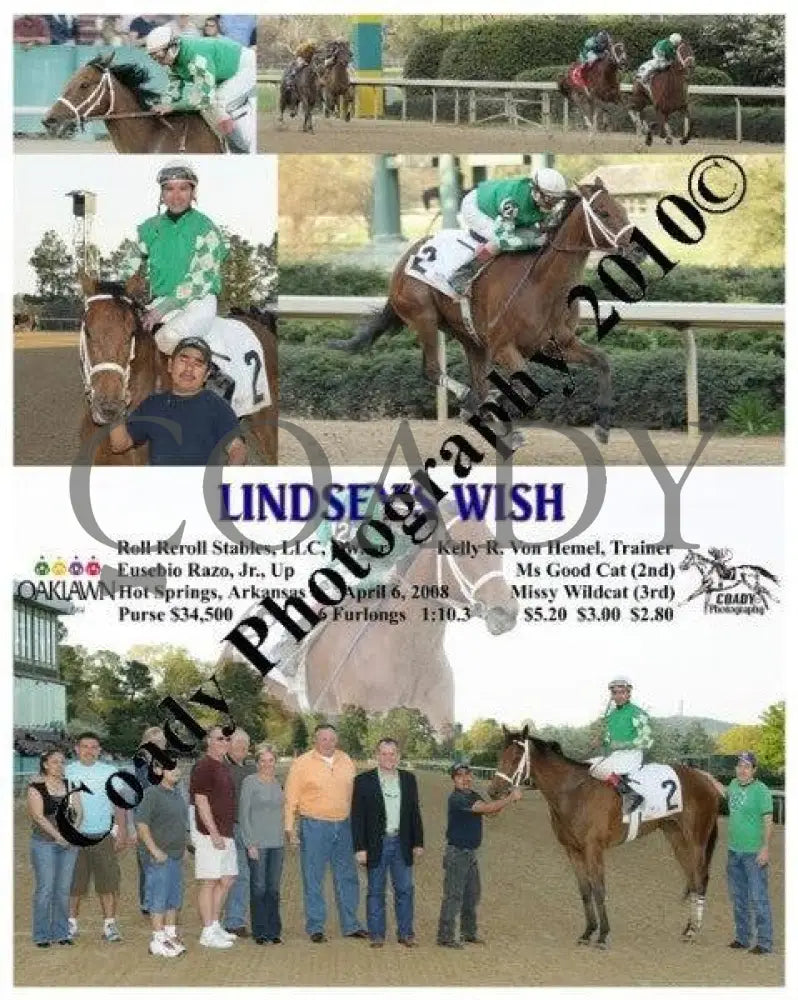 Lindsey S Wish - 4 6 2008 Oaklawn Park