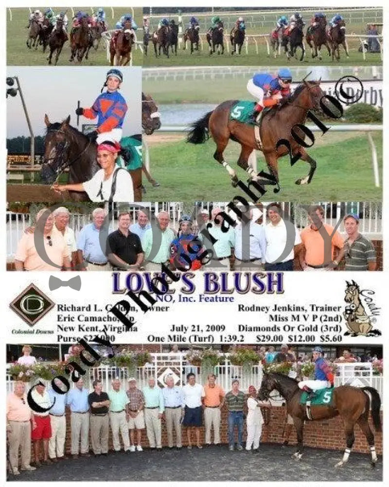 Love S Blush - No Inc. Feature 7 21 2009 Colonial Downs