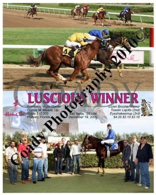 Luscious Winner - 12/19/2009 Hialeah Park