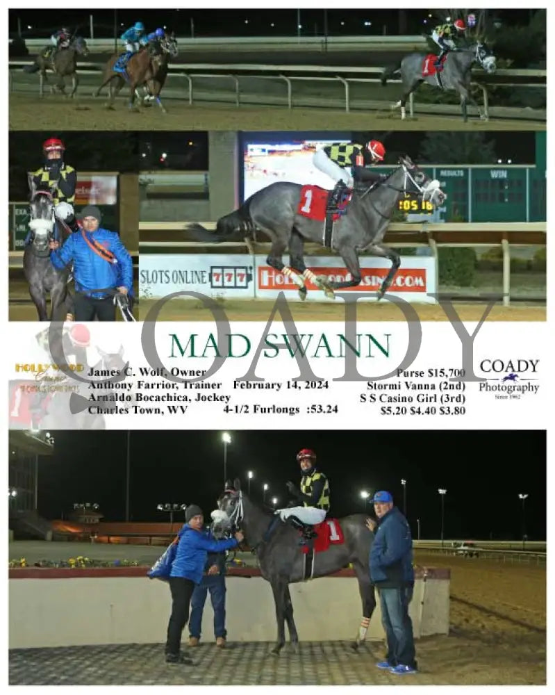 Mad Swann - 02-14-24 R07 Ct Hollywood Casino At Charles Town Races