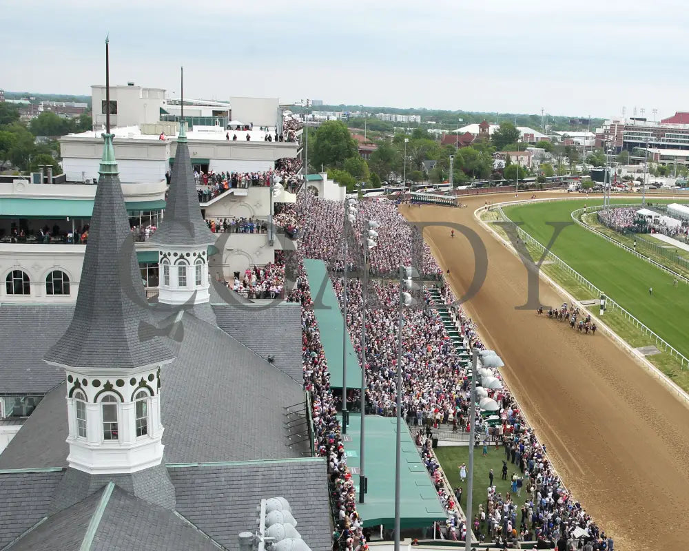 Mage - The Kentucky Derby 149Th Running 05-06-23 R12 Churchill Downs Aerial Start Spires 01