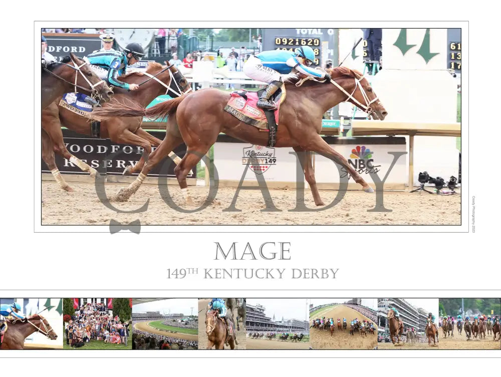 Mage - The Kentucky Derby 149Th Running Limited Edition 18X24 Print (250)