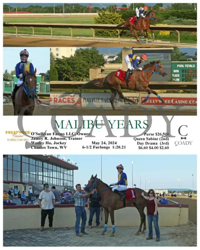 Malibu Years - 05-24-24 R01 Ct Hollywood Casino At Charles Town Races