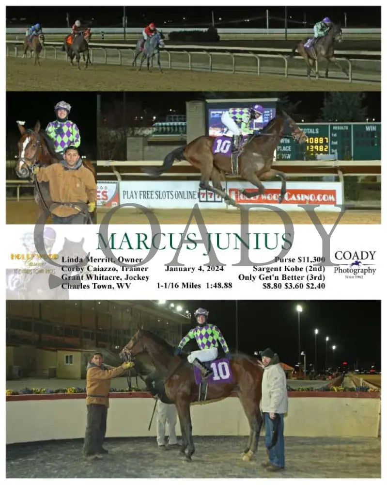 Marcus Junius - 01-04-24 R08 Ct Hollywood Casino At Charles Town Races