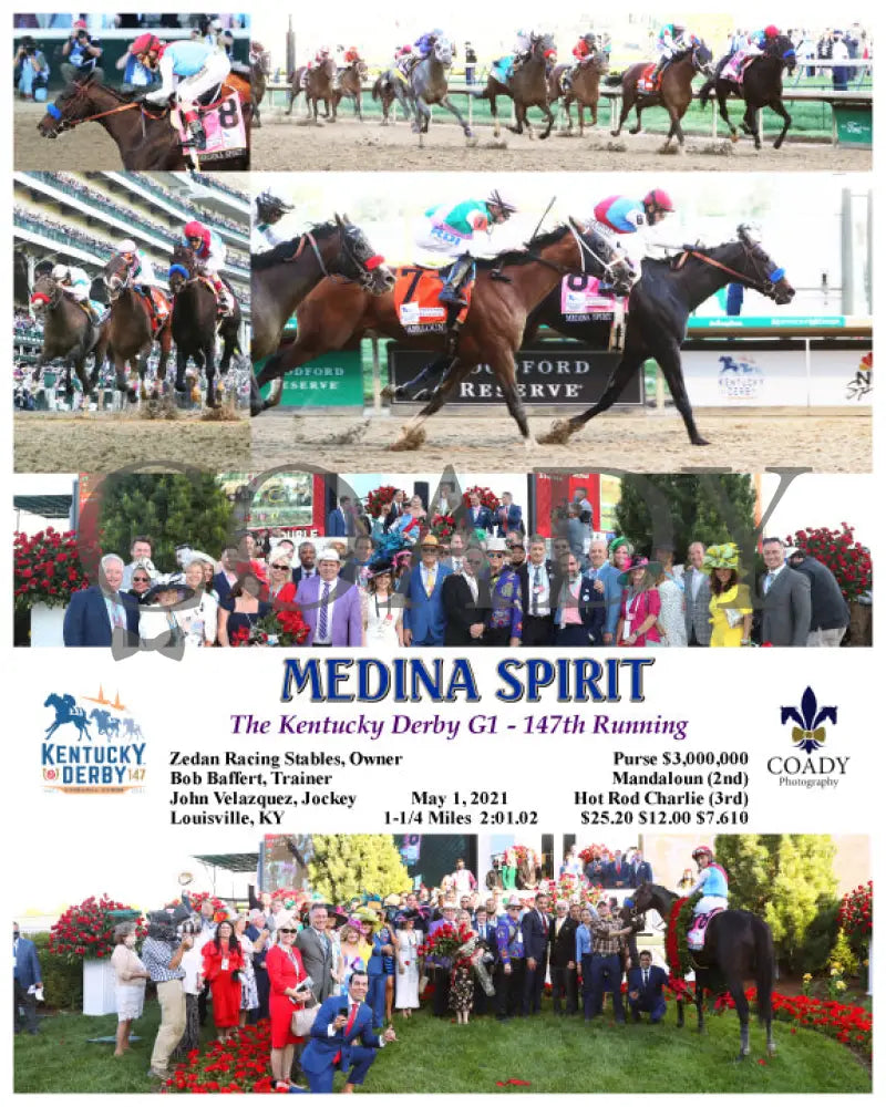 Medina Spirit - The Kentucky Derby G1 147Th Running 05-01-21 R12 Cd Composite 1 Churchill Downs