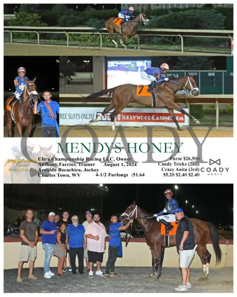 Mendys Honey - 08-01-24 R06 Ct Hollywood Casino At Charles Town Races