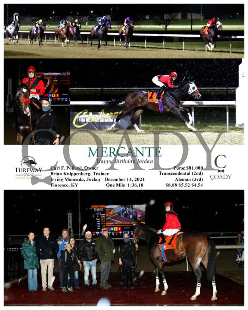 Mercante - Happy Birthday Jordan 12-14-24 R08 Tp Turfway Park