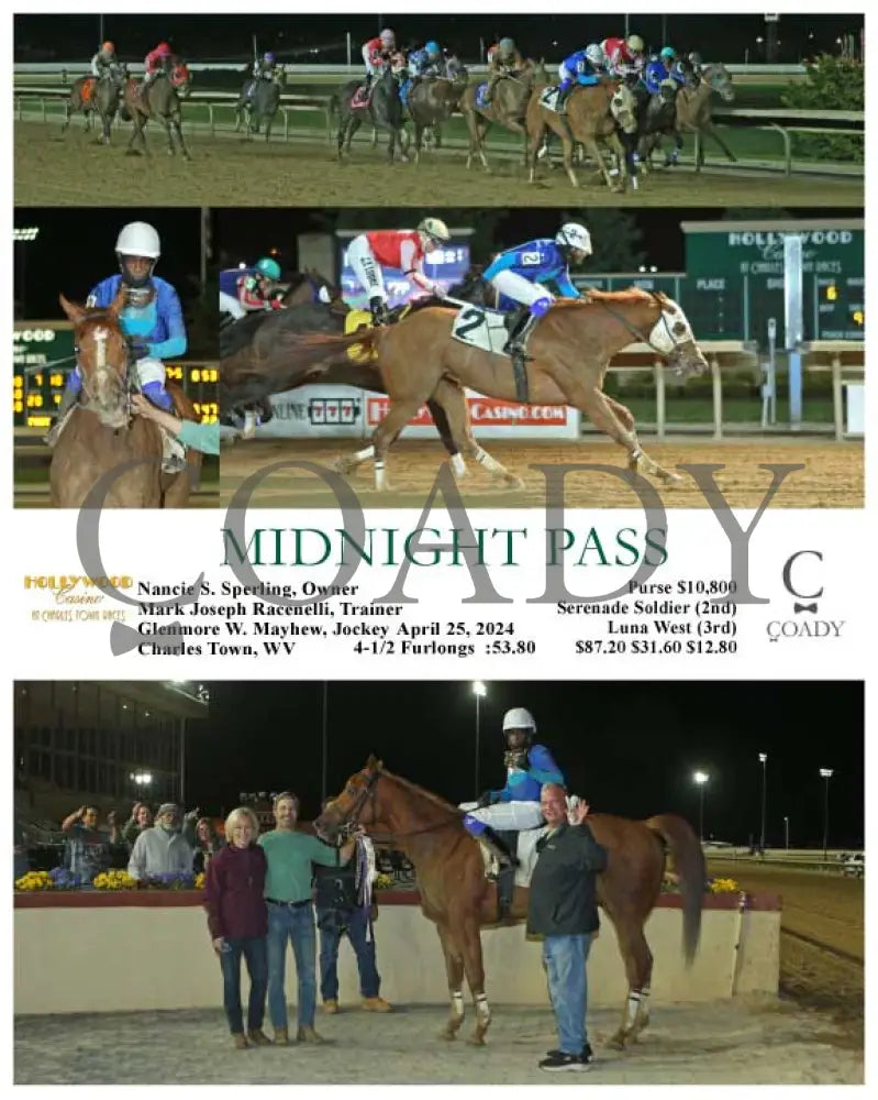 Midnight Pass - 04-25-24 R06 Ct Hollywood Casino At Charles Town Races