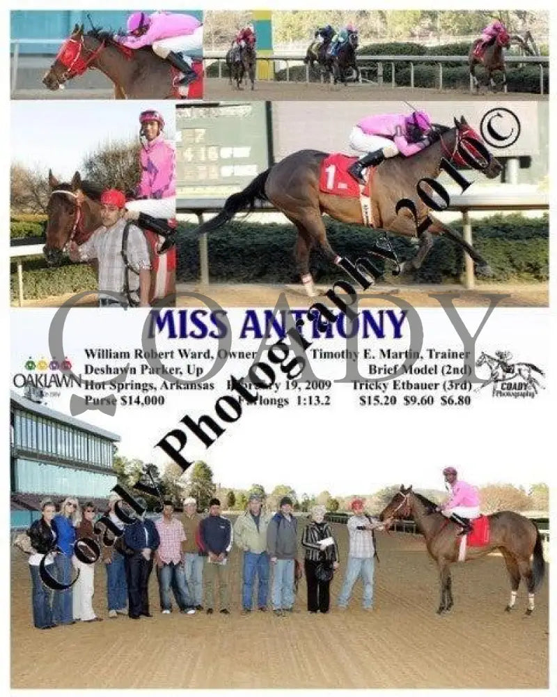 Miss Anthony - 2 19 2009 Oaklawn Park