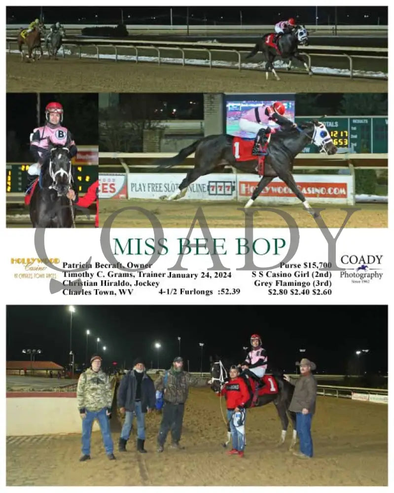 Miss Bee Bop - 01-24-24 R06 Ct Hollywood Casino At Charles Town Races