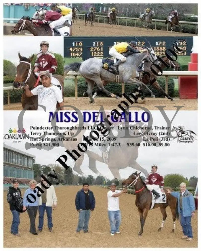 Miss Del Gallo - 3 15 2009 Oaklawn Park