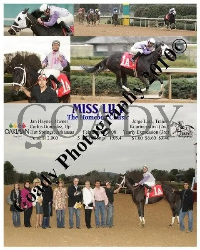 Miss Lily - The Homeboy Classic 2 7 2008 Oaklawn Park