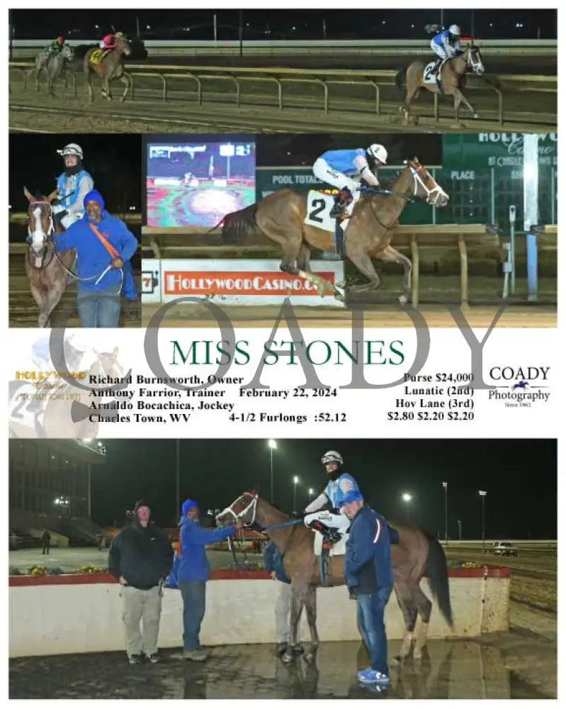 Miss Stones - 02-22-24 R04 Ct Hollywood Casino At Charles Town Races