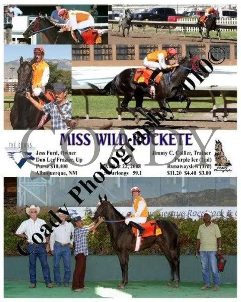 Miss Wild Rockete - 8 22 2008 Downs At Albuquerque