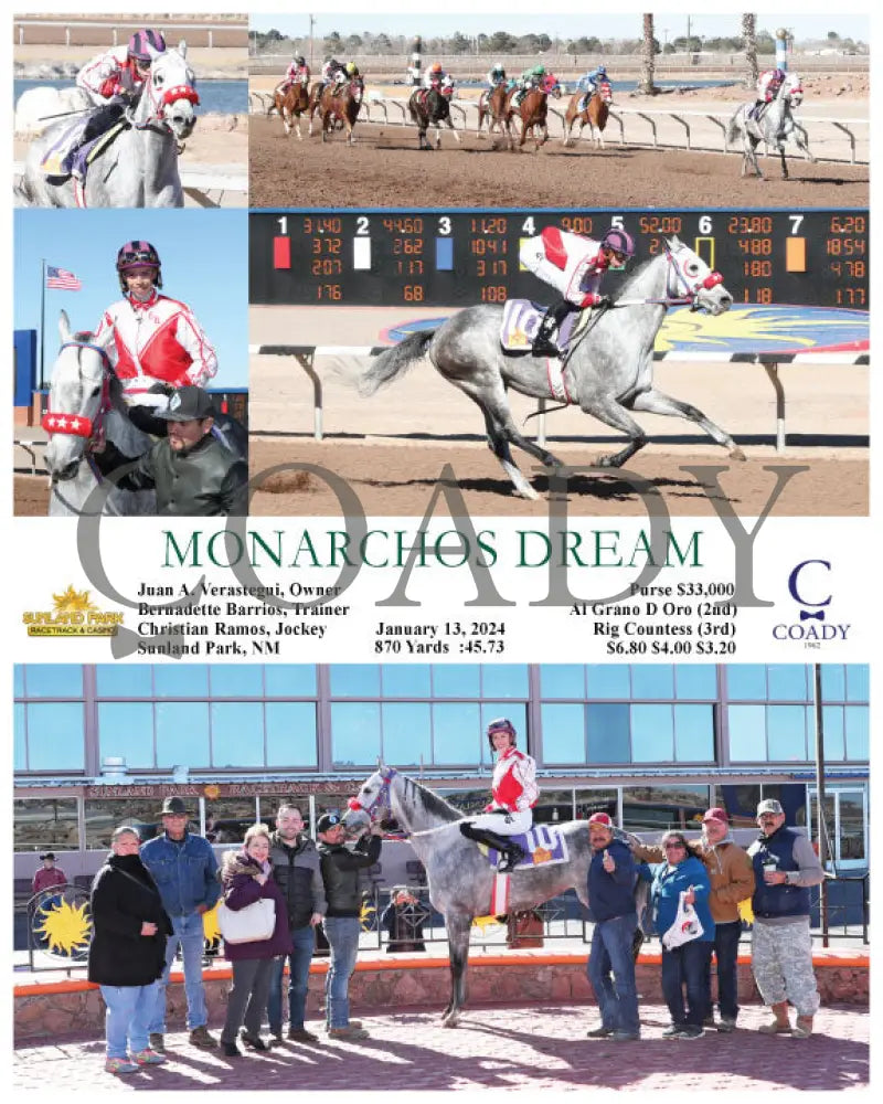 Monarchos Dream - 01-13-24 R01 Sun Sunland Park