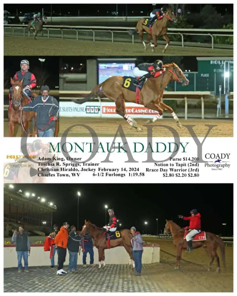 Montauk Daddy - 02-14-24 R04 Ct Hollywood Casino At Charles Town Races