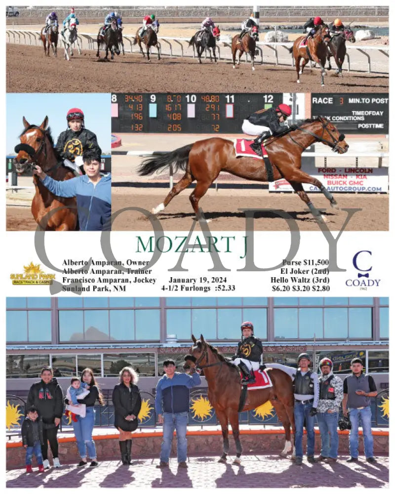 Mozart J - 01-19-24 R03 Sun Sunland Park