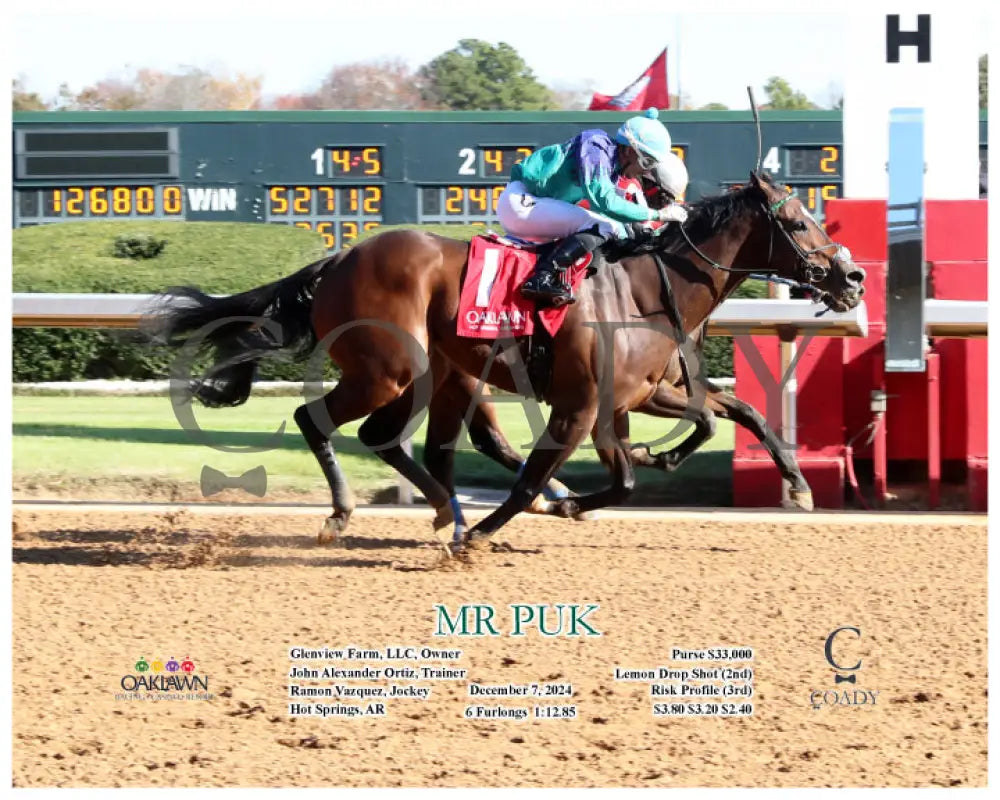 Mr Puk - 12-07-24 R02 Op Action Oaklawn Park