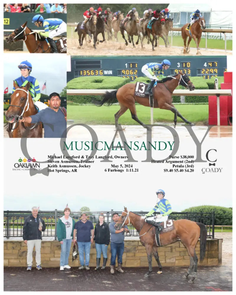 Musicmansandy - 05-05-24 R04 Op Oaklawn Park