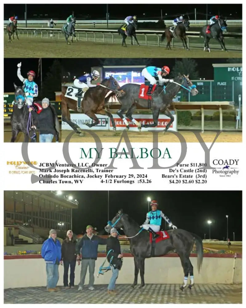 My Balboa - 02-29-24 R01 Ct Hollywood Casino At Charles Town Races