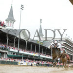 My Mane Squeeze - The Eight Belles G2 05-03-24 R09 Cd Under Rail 01 Churchill Downs