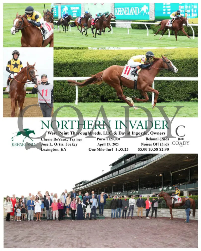 Northern Invader - 04 - 19 - 24 R10 Kee Keeneland