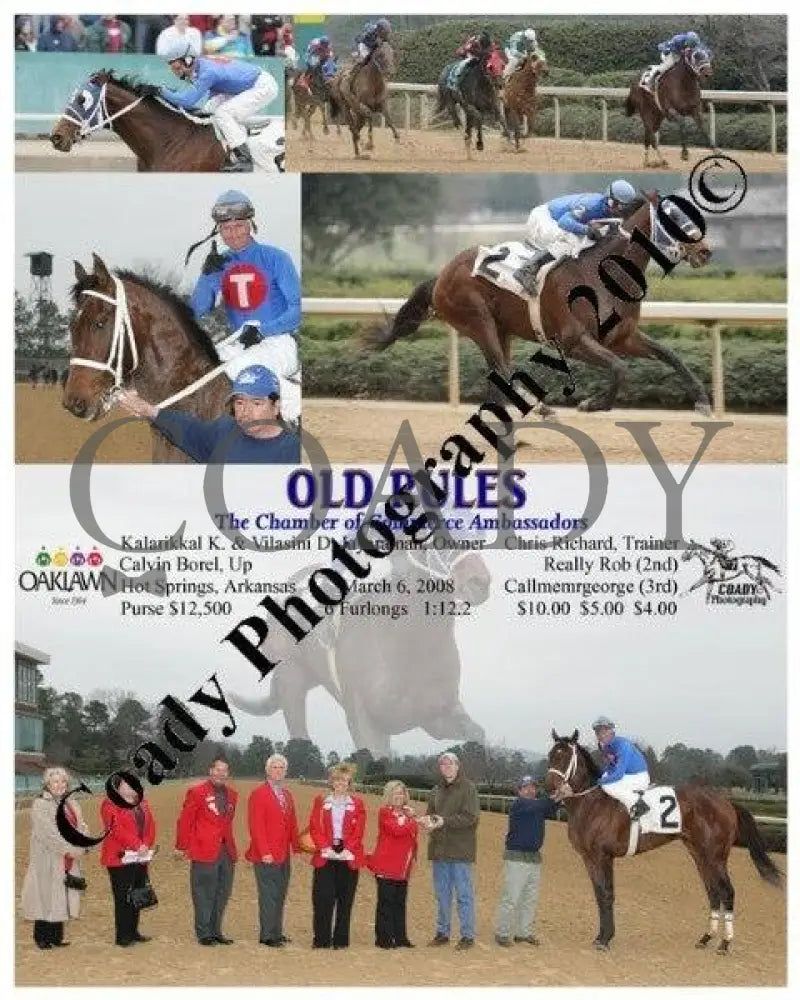 Old Rules - The Chamber Of Commerce Ambassadors Oaklawn Park