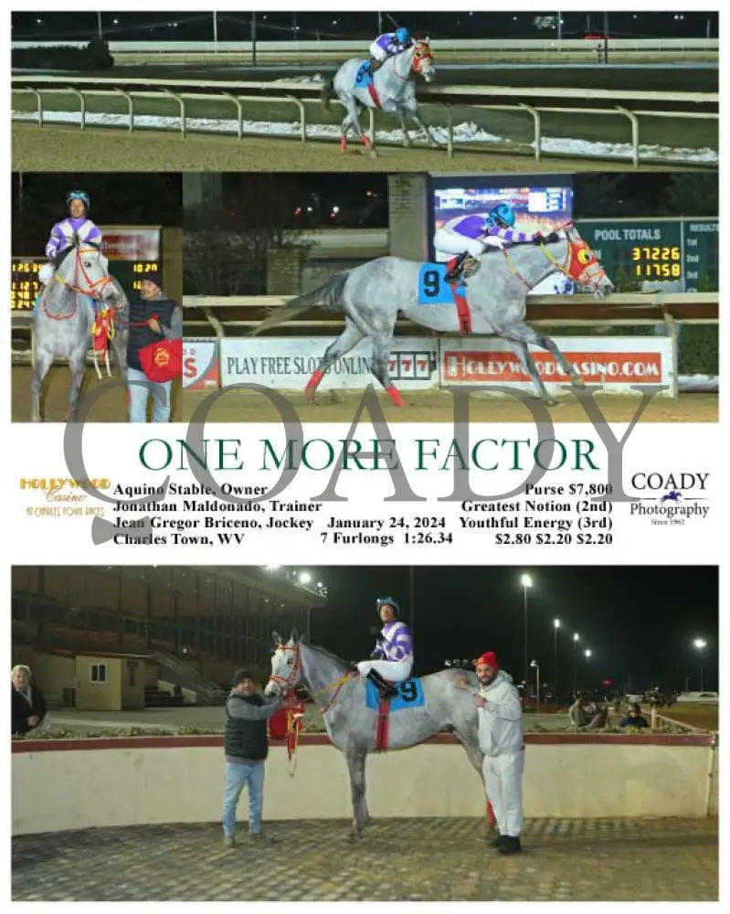 One More Factor - 01-24-24 R04 Ct Hollywood Casino At Charles Town Races