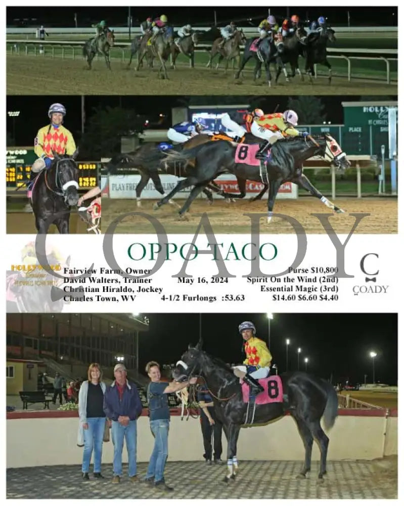 Oppo Taco - 05-16-24 R06 Ct Hollywood Casino At Charles Town Races