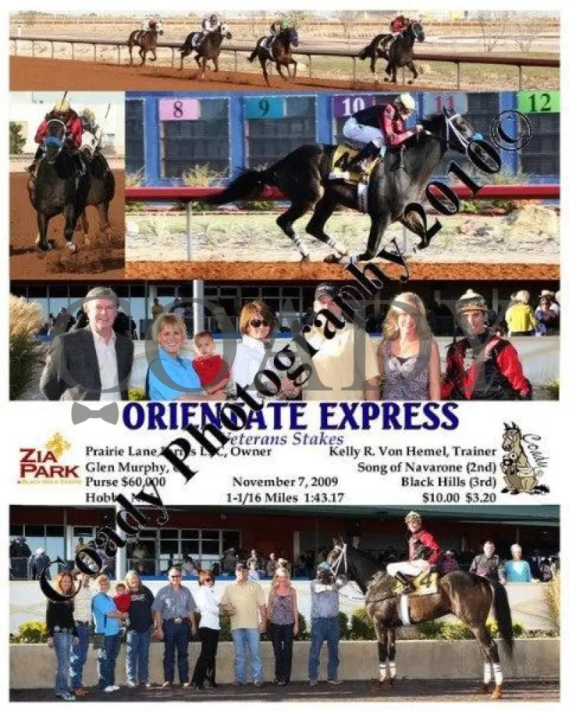 Orientate Express - Veterans Stakes 11 7 200 Zia Park