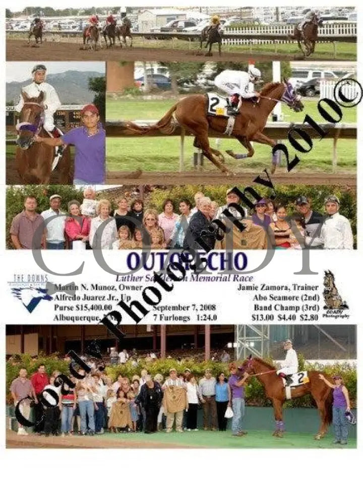 Outofecho - Luther Sanderson Memorial Race 9 7 2 Downs At Albuquerque