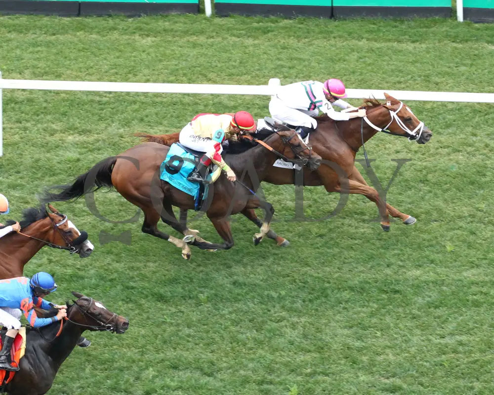 Ova Charged - The Unbridled Sidney G3 05-03-24 R06 Churchill Downs Aerial Finish 01 James Johnson
