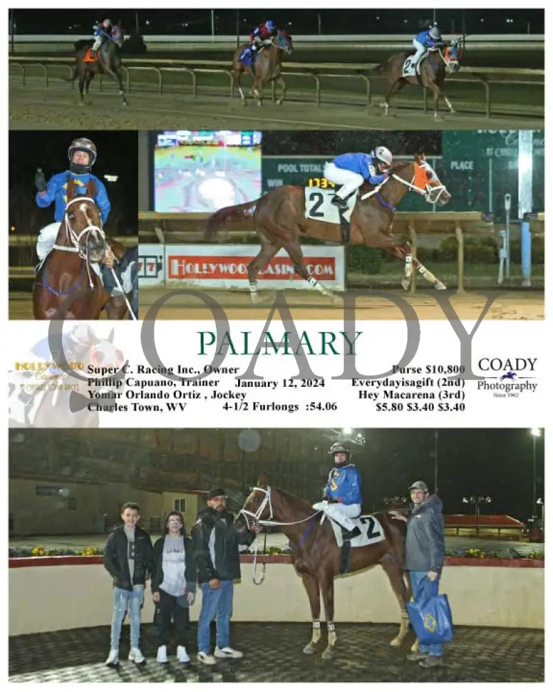 Palmary - 01-12-24 R01 Ct Hollywood Casino At Charles Town Races