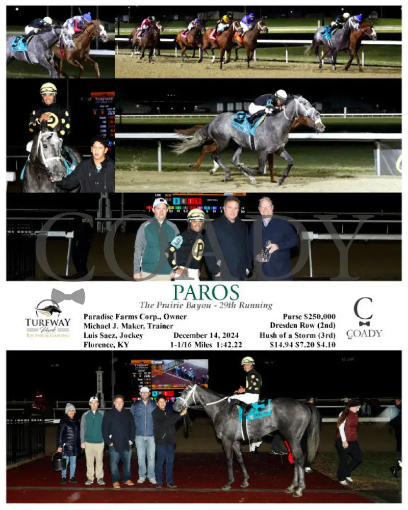 Paros - The Prairie Bayou 29Th Running 12-14-24 R06 Tp Turfway Park