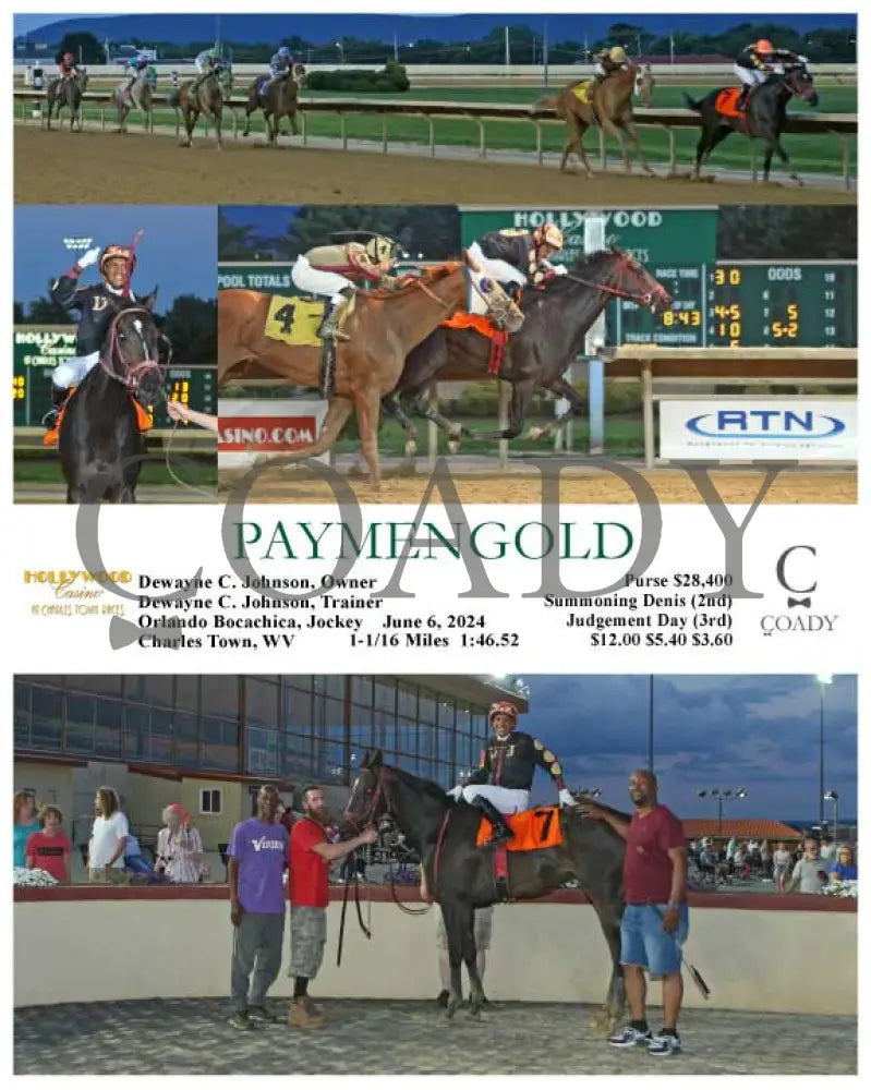 Paymengold - 06-06-24 R04 Ct Hollywood Casino At Charles Town Races