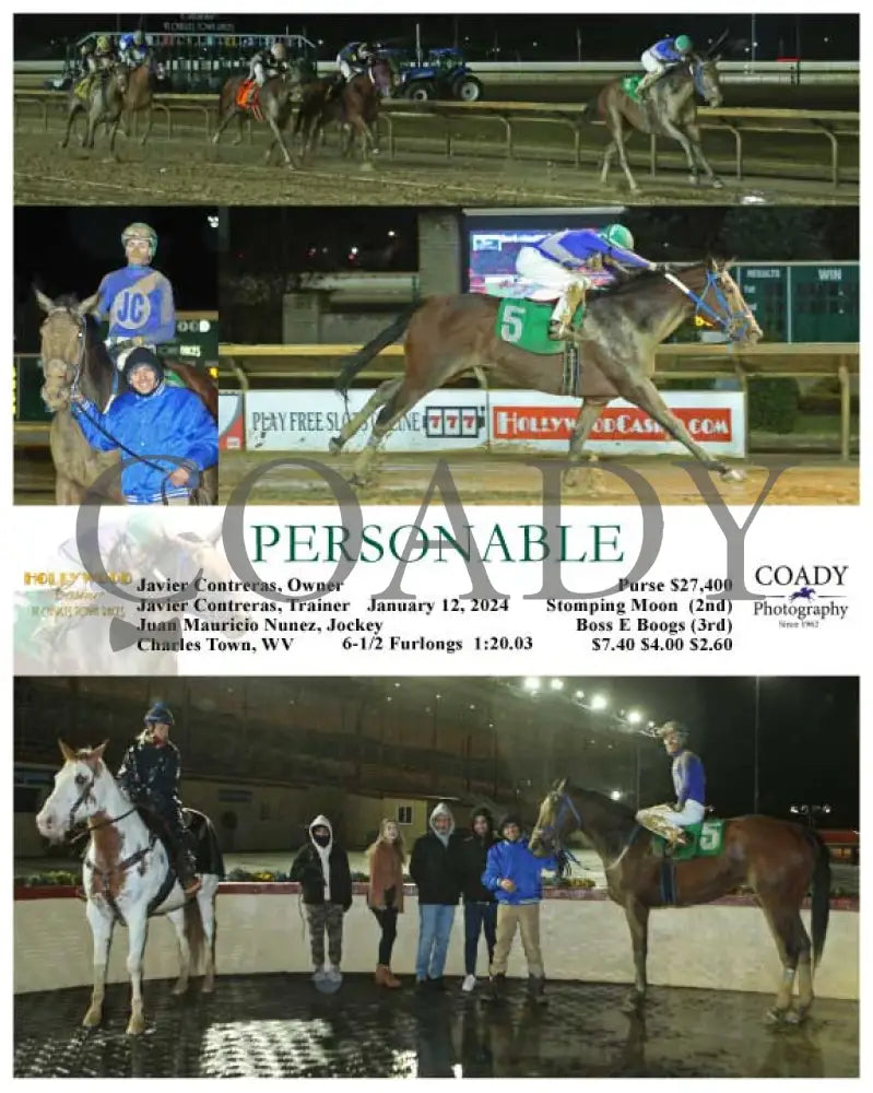 Personable - 01-12-24 R04 Ct Hollywood Casino At Charles Town Races