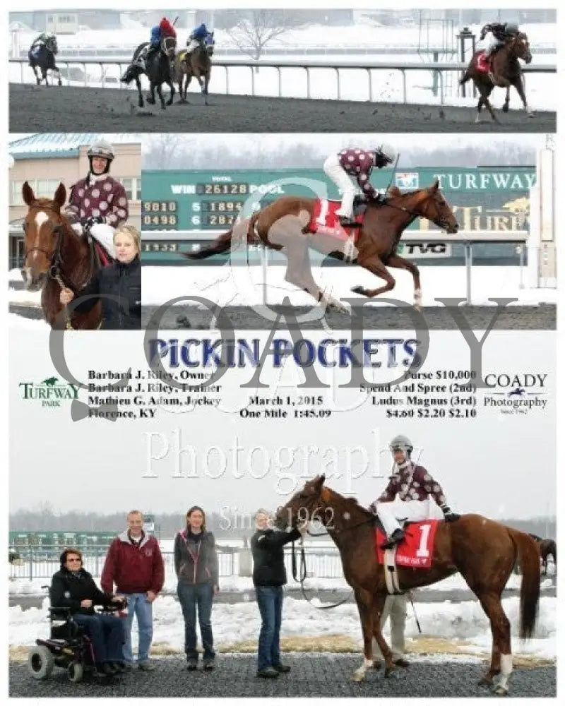Pickin Pockets - 030115 Race 01 Tp Turfway Park