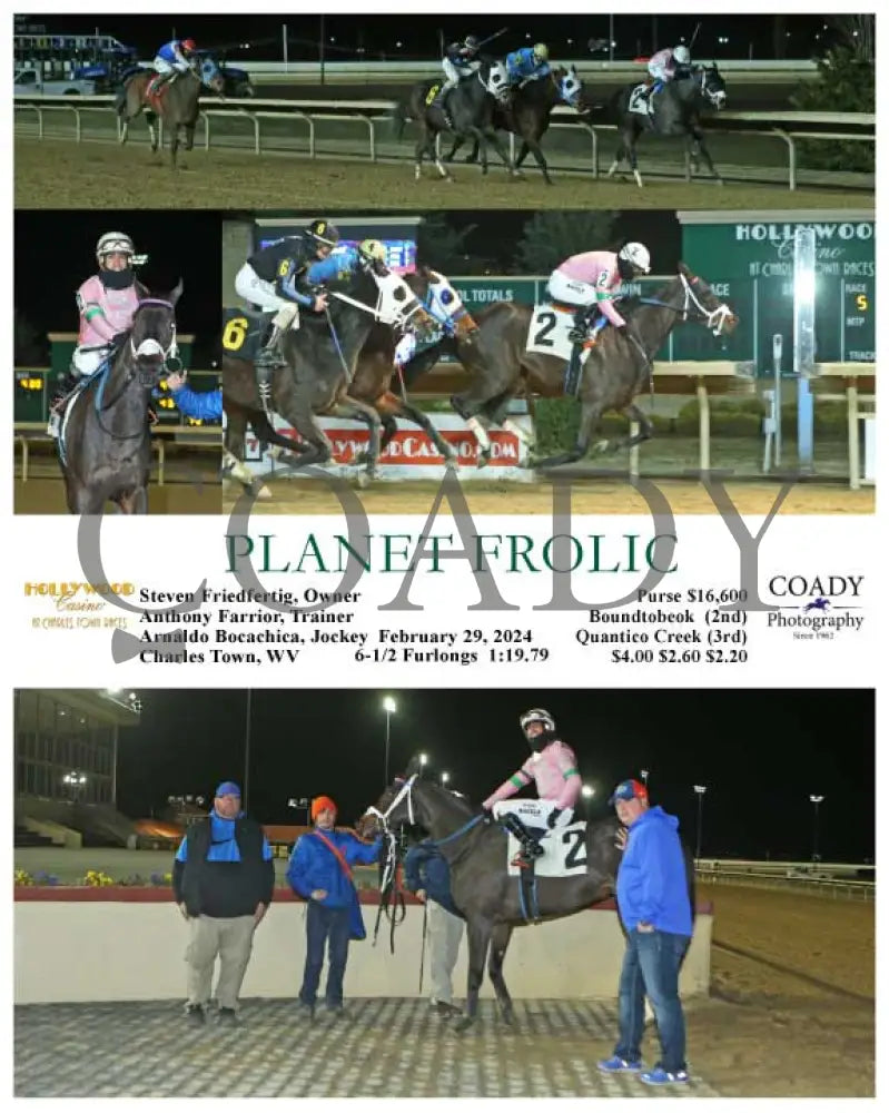 Planet Frolic - 02-29-24 R05 Ct Hollywood Casino At Charles Town Races