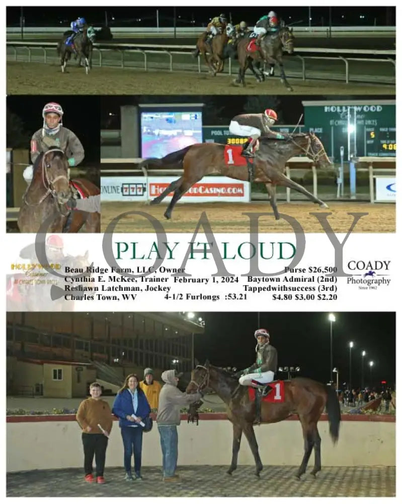 Play It Loud - 02-01-24 R05 Ct Hollywood Casino At Charles Town Races